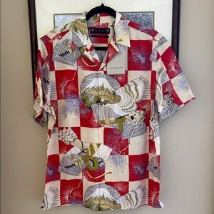 ALL SAINTS MEN'S SIZE SMALL NWT. Sebastian electric red shirt great casual wear.